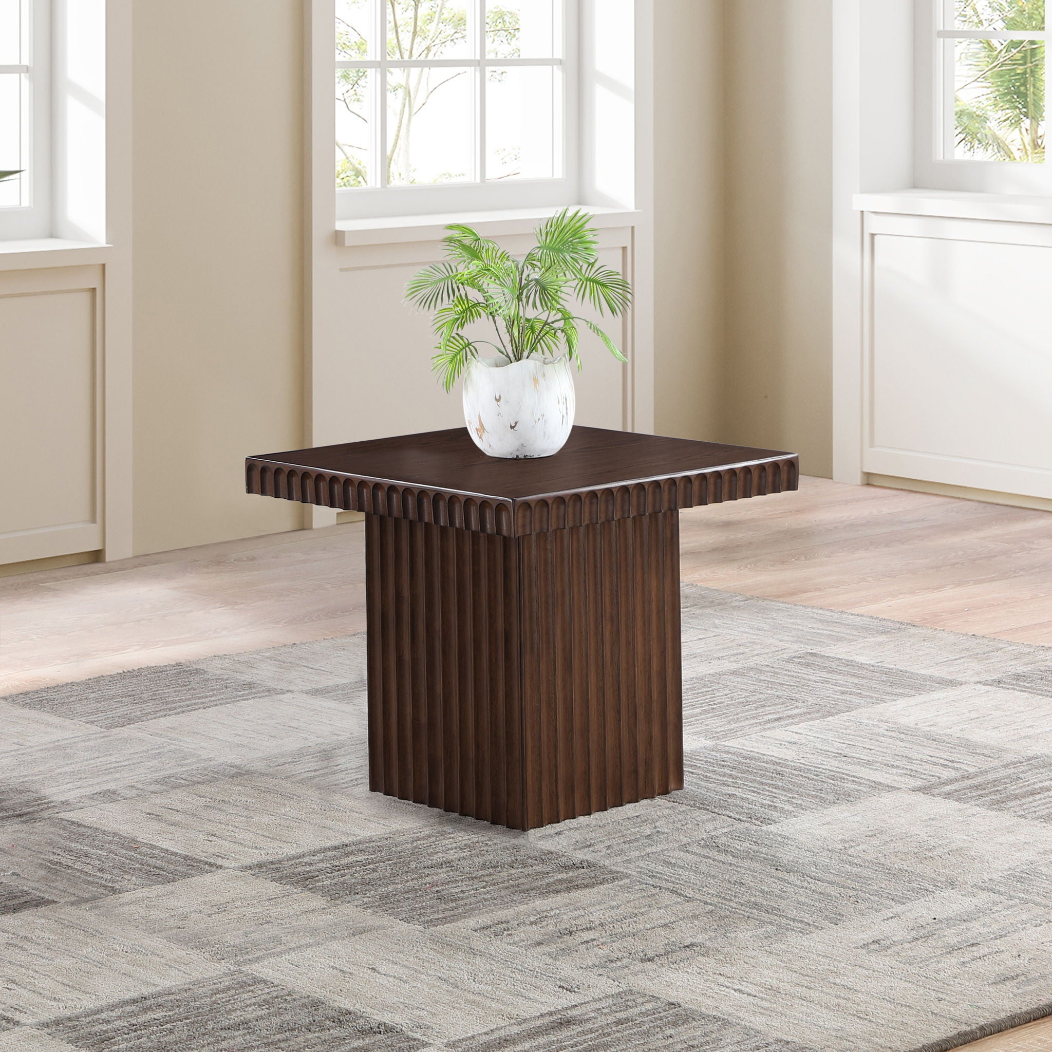 Spencer - 18" Oak Veneer Coffee Table - Urban Living Furniture (Los Angeles, CA)
