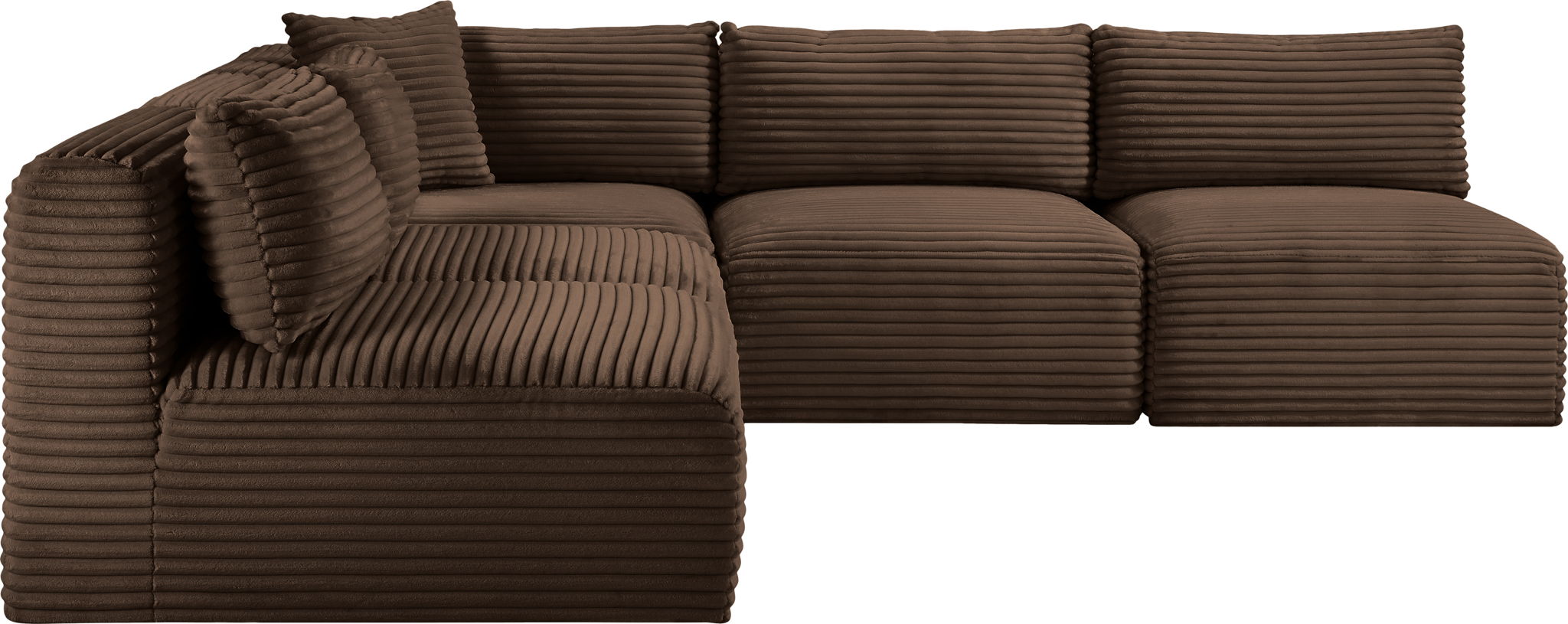 Shaggy - 5 Piece Modular Corner Armless Sectional - Urban Living Furniture (Los Angeles, CA)