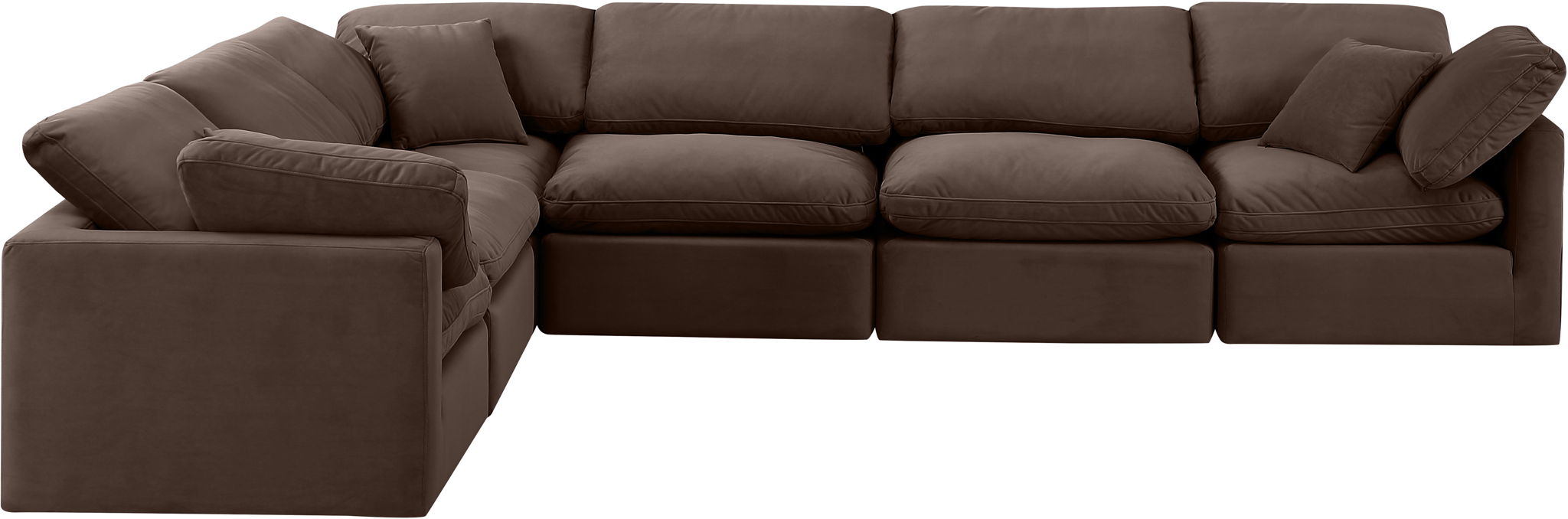 Indulge - Velvet 6 Piece Modular Corner Sectional - Urban Living Furniture (Los Angeles, CA)
