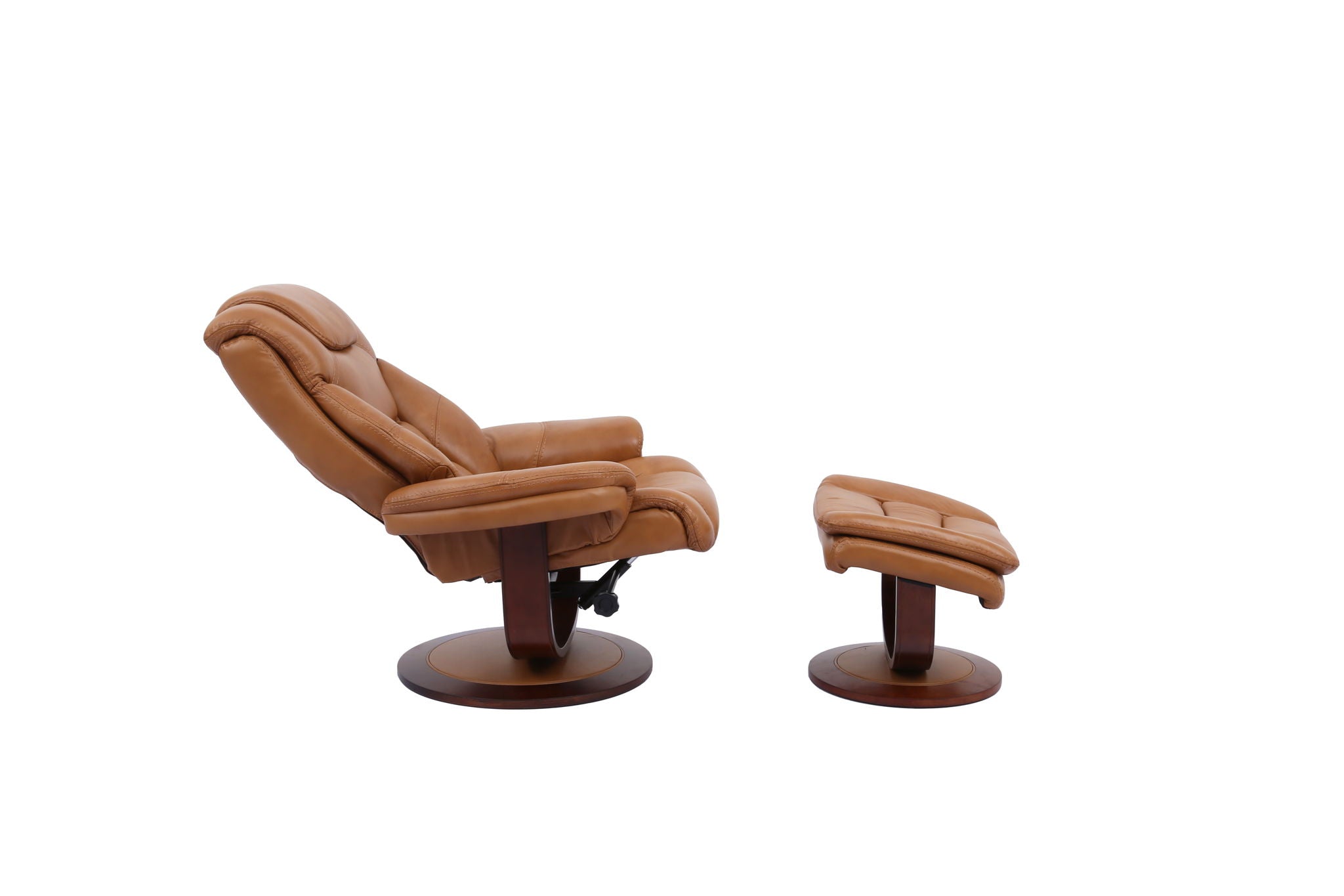 Monarch - Manual Reclining Swivel Chair and Ottoman - Urban Living Furniture (Los Angeles, CA)