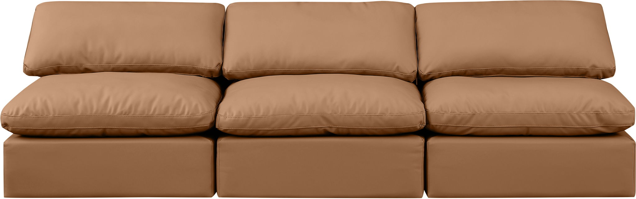 Indulge - Faux Leather 3 Seat Modular Armless Sofa - Urban Living Furniture (Los Angeles, CA)