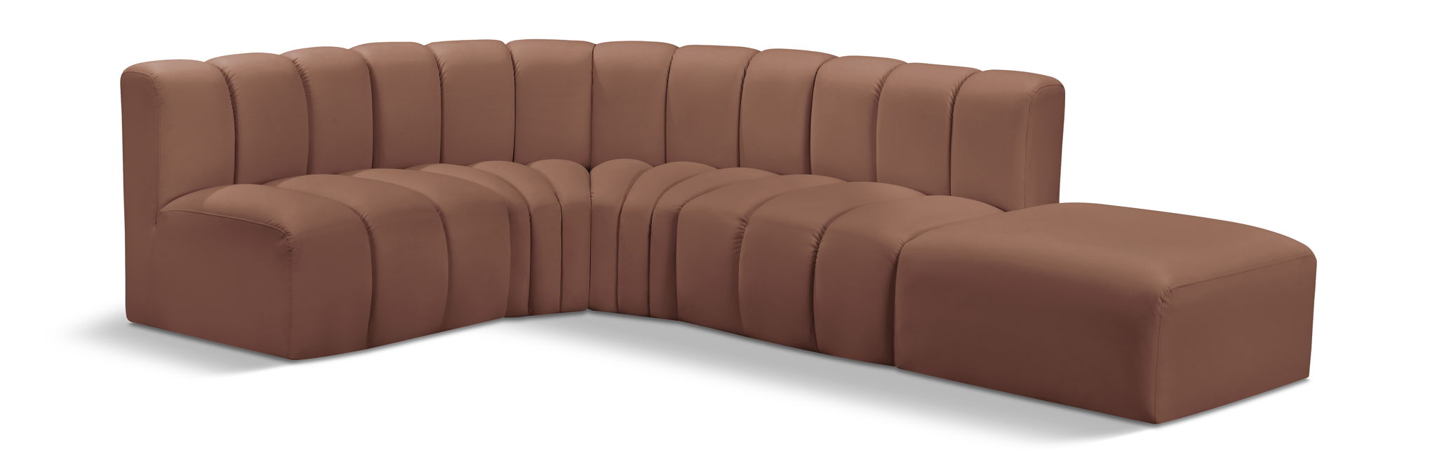 Arc - Faux Leather 5 Piece Corner Modular Sofa - Urban Living Furniture (Los Angeles, CA)