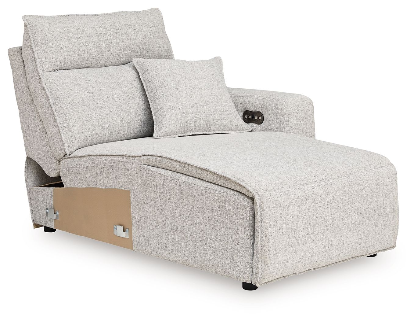 Modmax II - RAF Press Back Power Chaise - Stone - Urban Living Furniture (Los Angeles, CA)