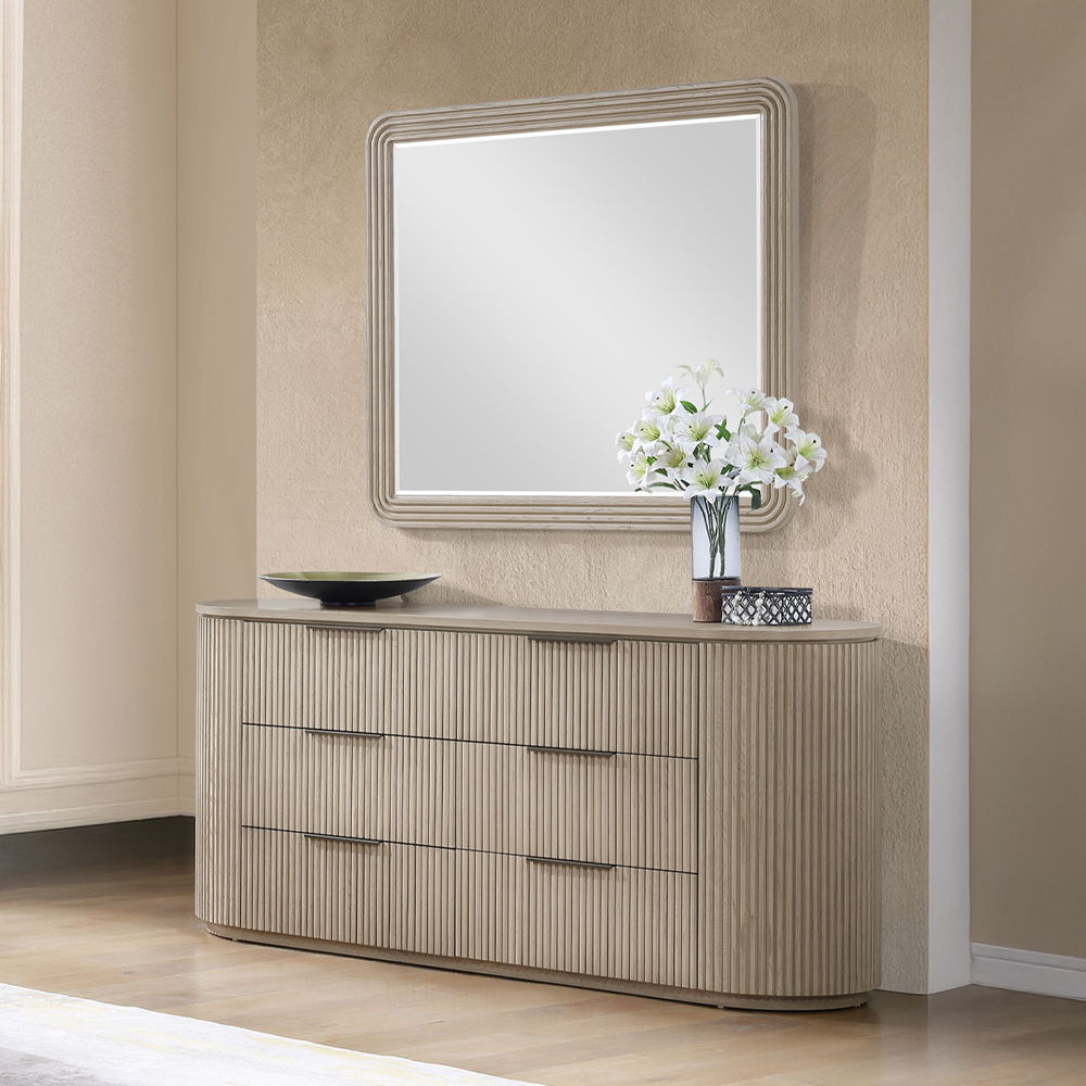 Leanna - Mirror - Light Oak - Urban Living Furniture (Los Angeles, CA)