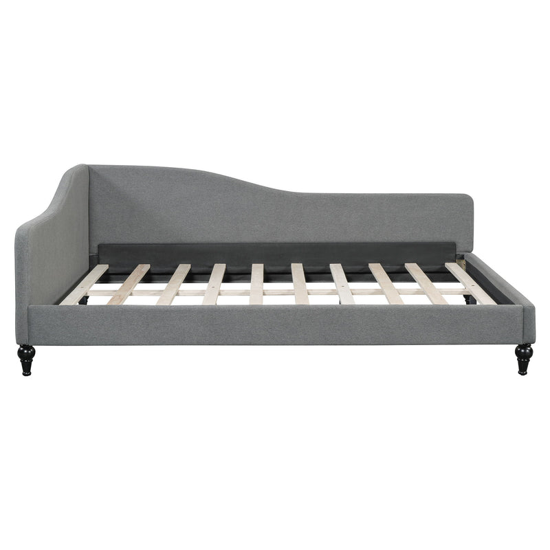 Modern L Shaped Linen Daybed With Legs