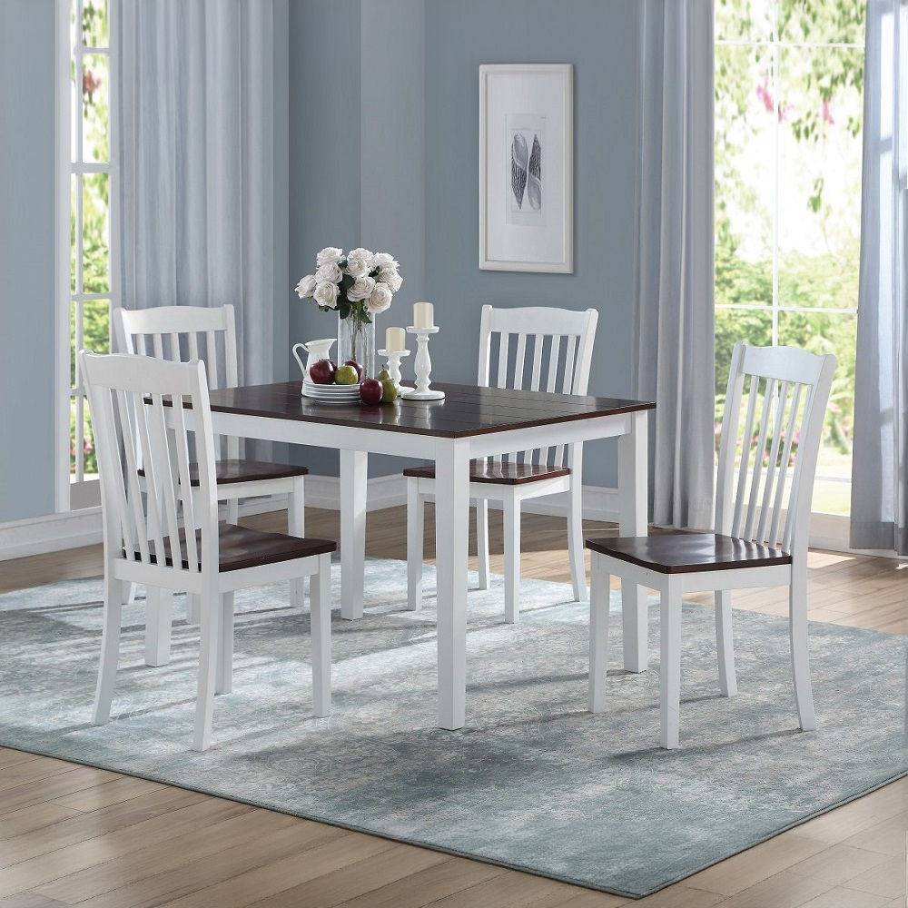 Green Leigh - Dining Table - White & Walnut - Urban Living Furniture (Los Angeles, CA)