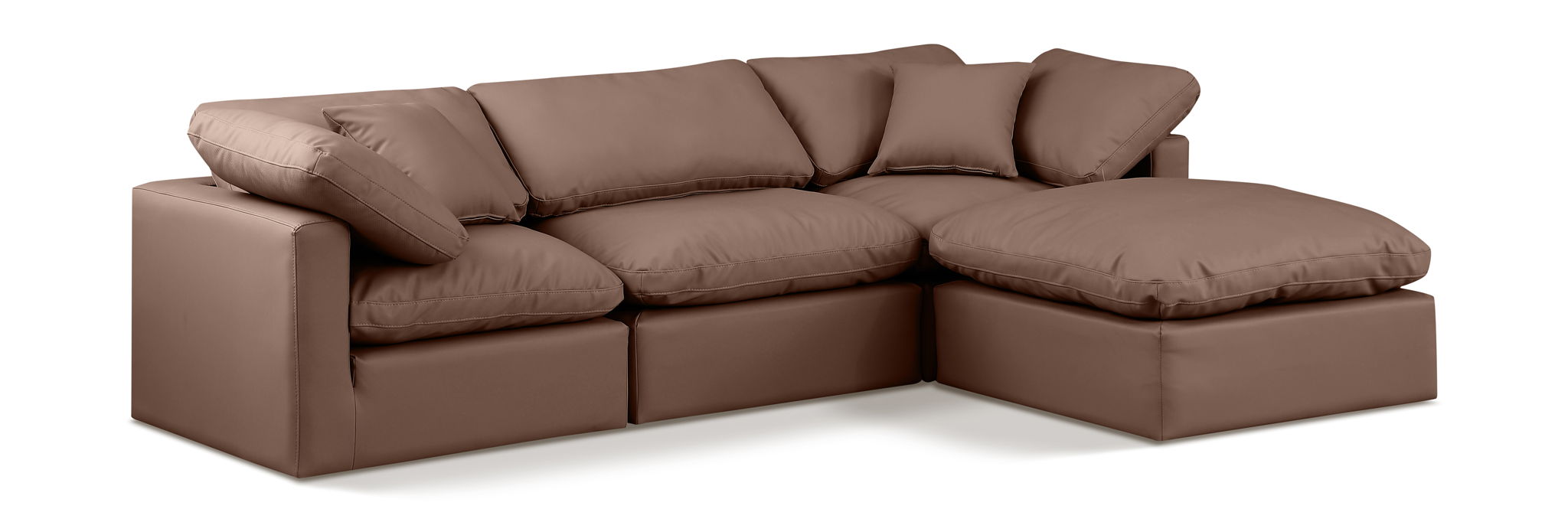 Indulge - Faux Leather 4 Piece Modular Sectional With Chaise - Urban Living Furniture (Los Angeles, CA)