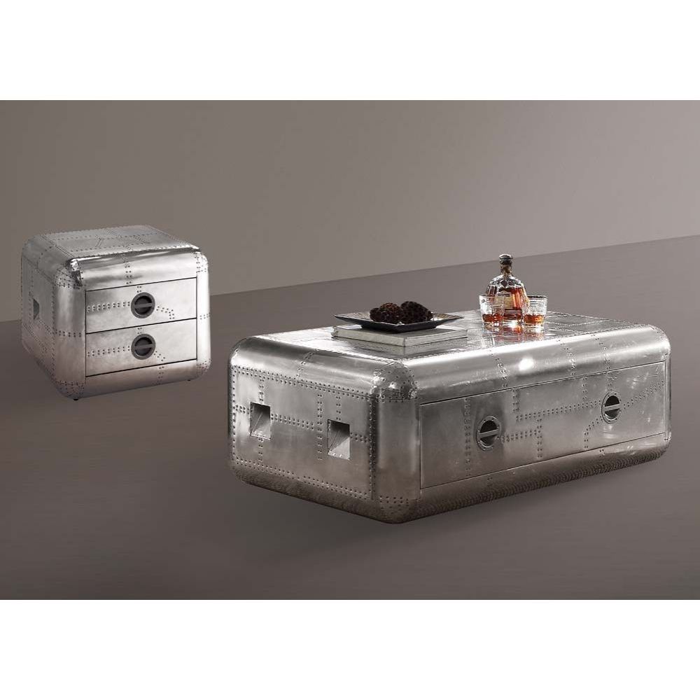 Brancaster - Coffee Table - Aluminum - 19" - Urban Living Furniture (Los Angeles, CA)