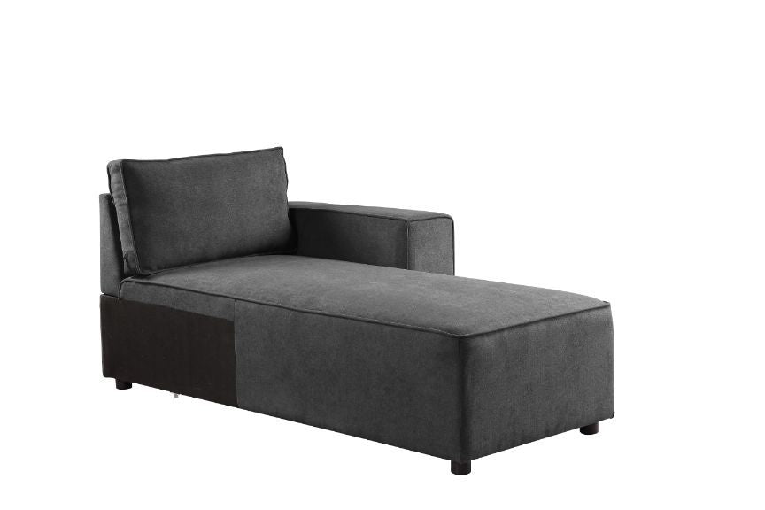 Silvester - Chaise - Gray Fabric - Urban Living Furniture (Los Angeles, CA)