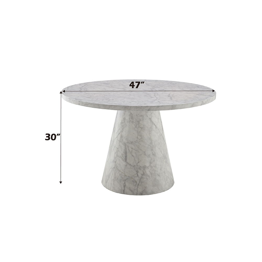 Kacey - Round Dining Table - Engineered Stone - Urban Living Furniture (Los Angeles, CA)