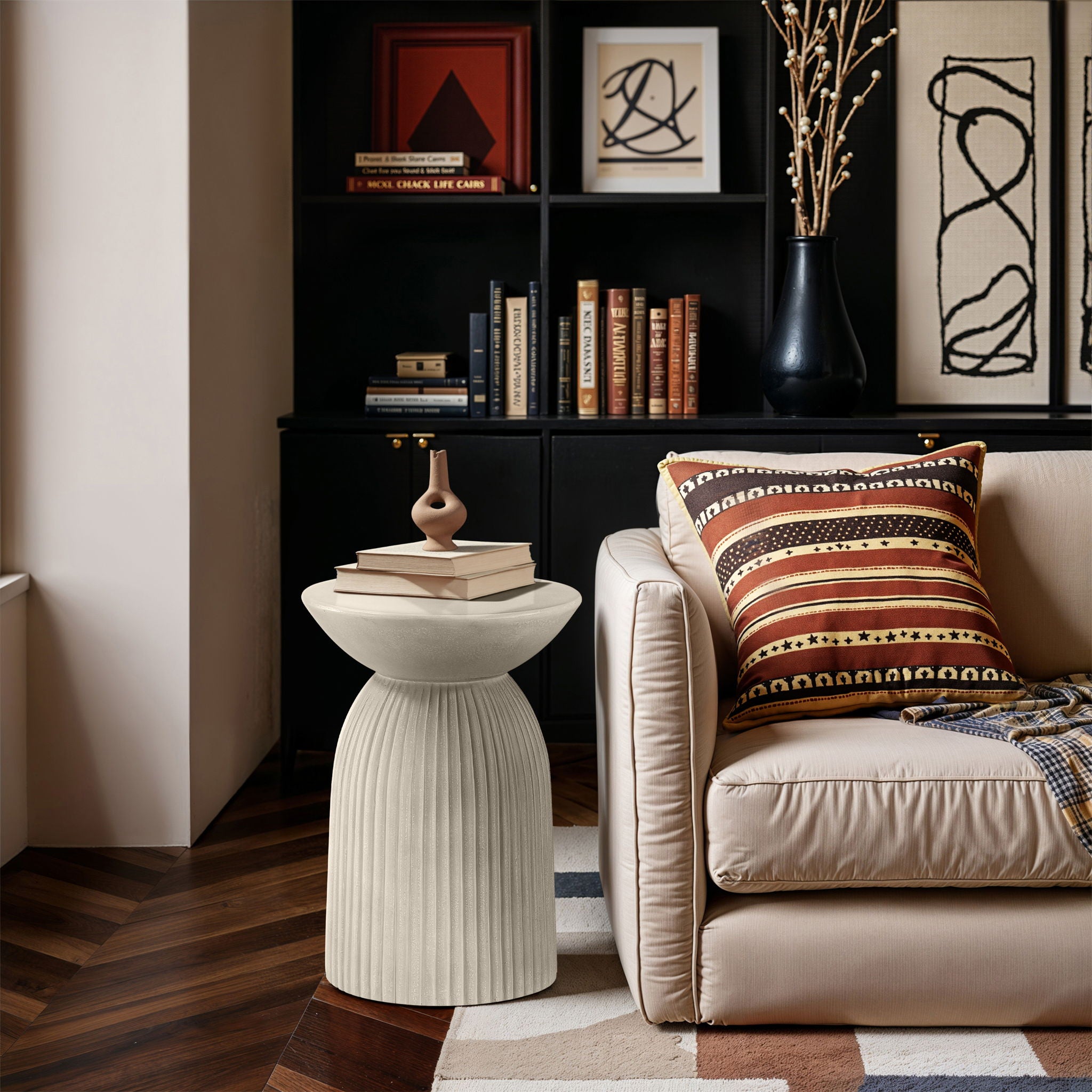 Opani - Concrete End Table - Taupe - Urban Living Furniture (Los Angeles, CA)