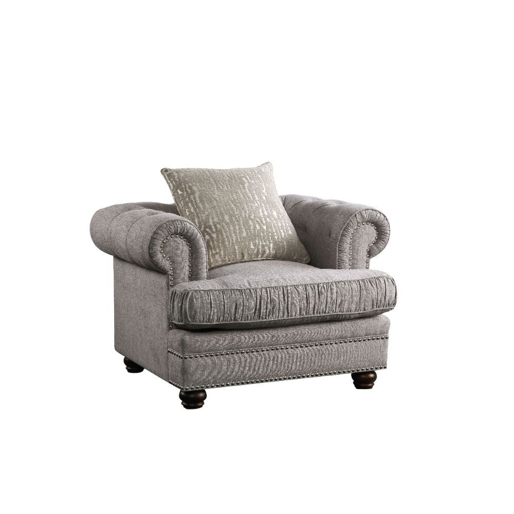 Gardenia - Chair - Gray Fabric - Urban Living Furniture (Los Angeles, CA)