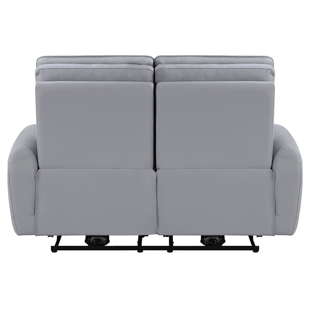 Jeromie - Power Motion Loveseat With USB Port - Gray Synthetic Leather - Urban Living Furniture (Los Angeles, CA)