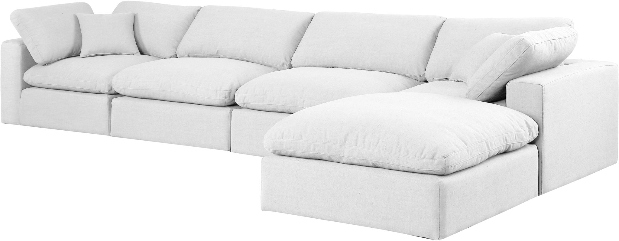 Comfy - 5 Piece Linen Modular Sectional With Chaise - Urban Living Furniture (Los Angeles, CA)