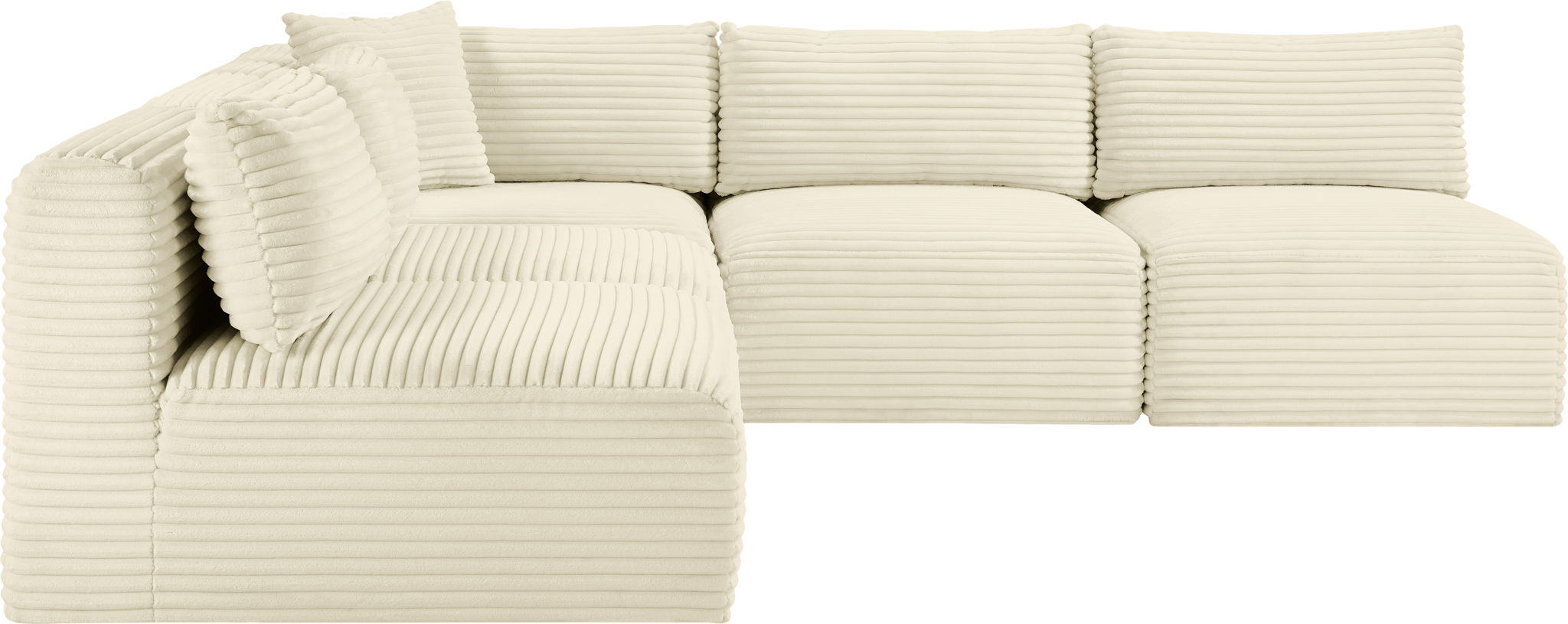 Shaggy - 5 Piece Modular Corner Armless Sectional - Urban Living Furniture (Los Angeles, CA)