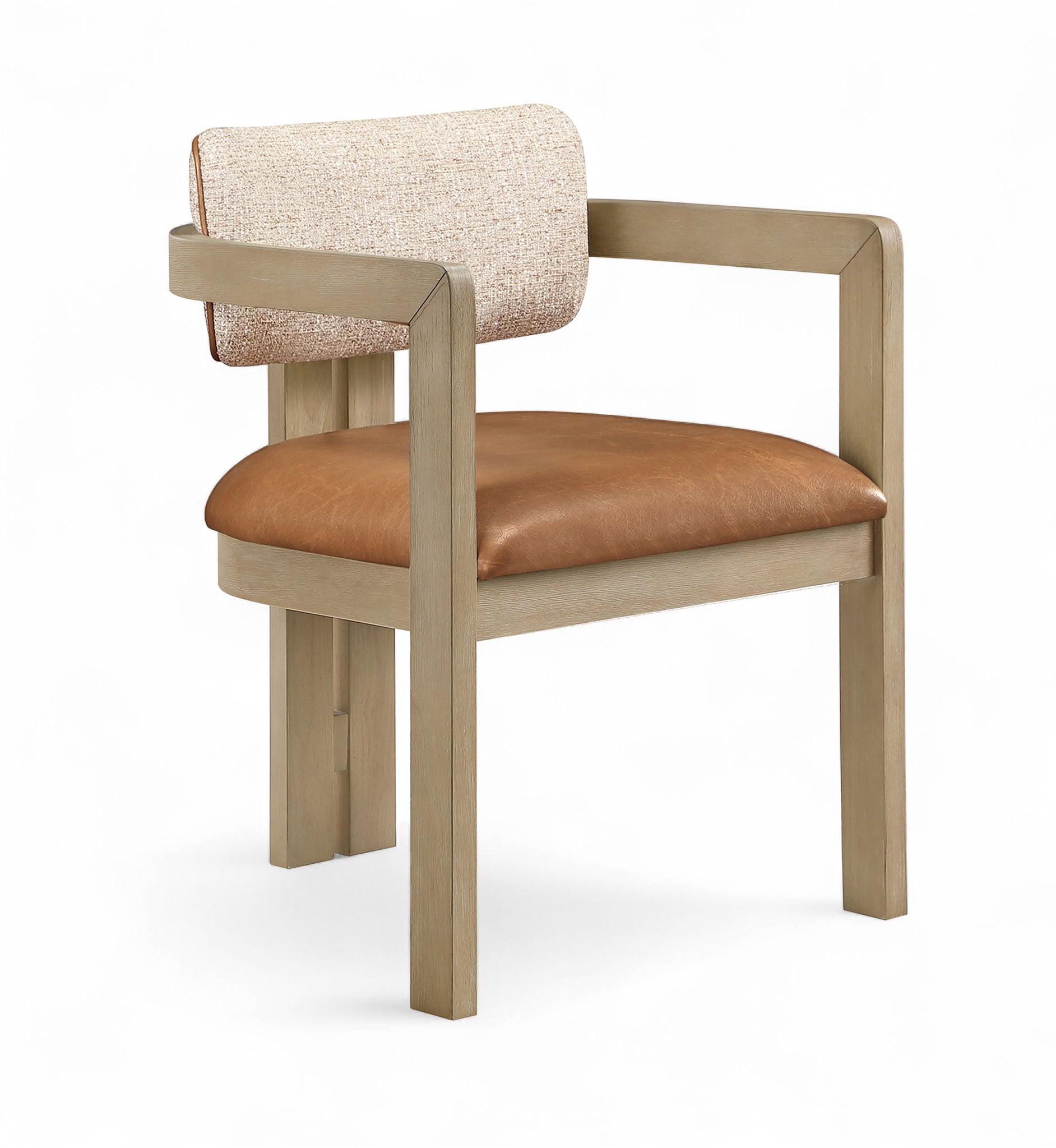 Ravina - Upholstered Dining Chair With Stained Natural Base (Set of 2)