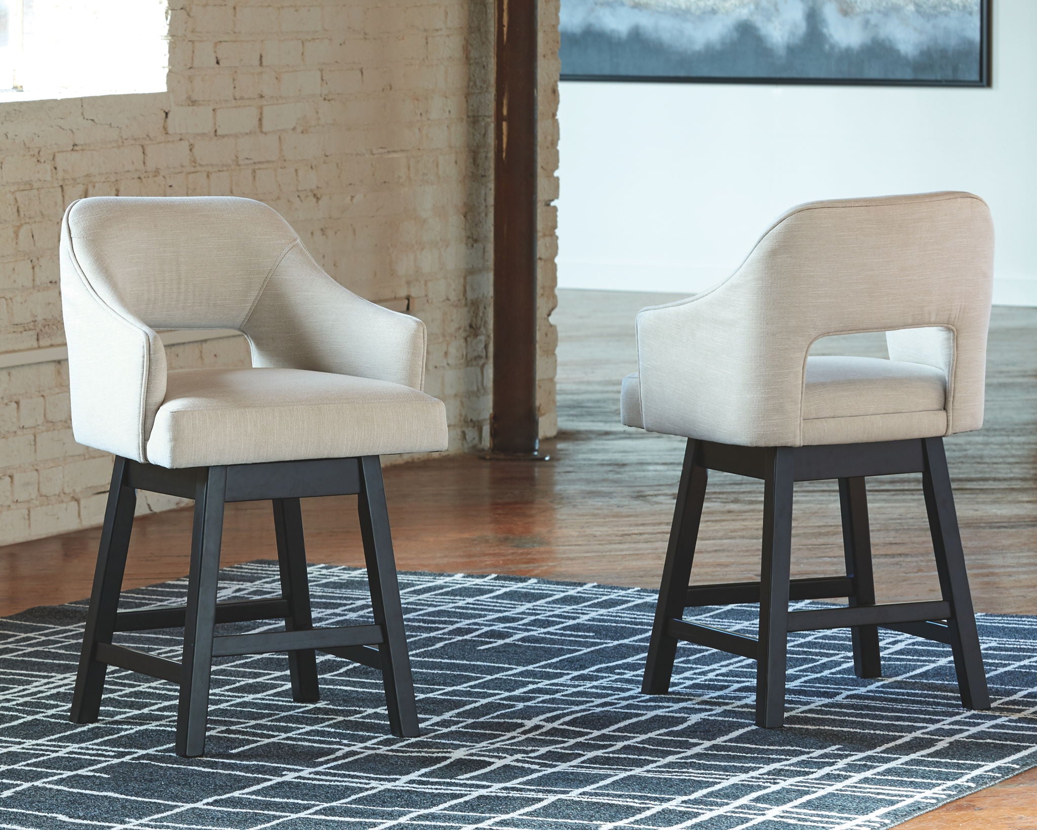 Tallenger - Upholstered Swivel Barstool (Set of 2) - Urban Living Furniture (Los Angeles, CA)
