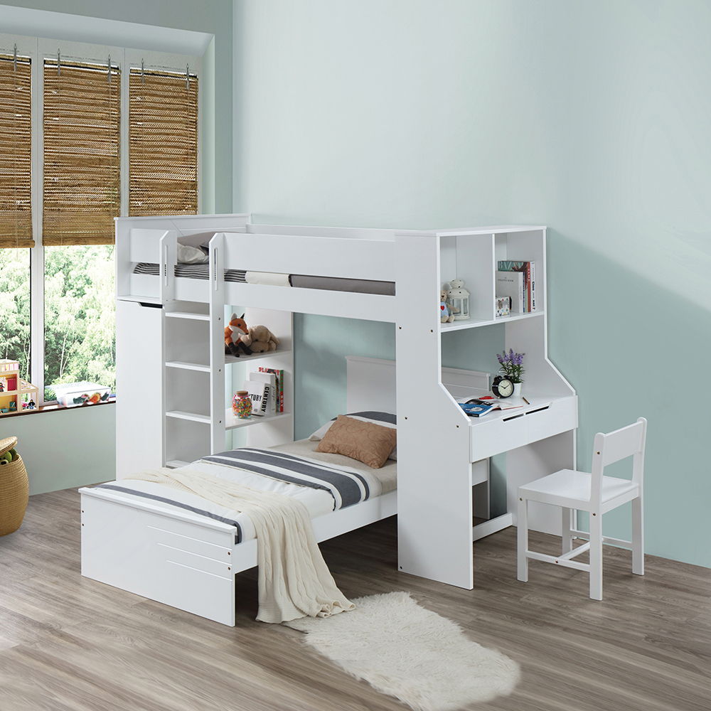 Ragna - Twin Bed - White - Urban Living Furniture (Los Angeles, CA)