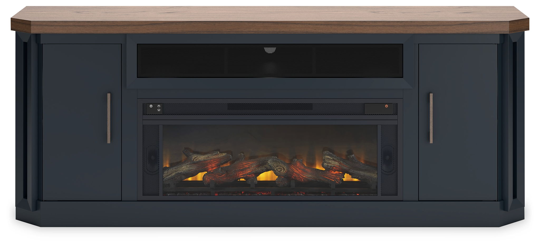 Landocken - Two-tone - 83" TV Stand With Electric Fireplace - Urban Living Furniture (Los Angeles, CA)