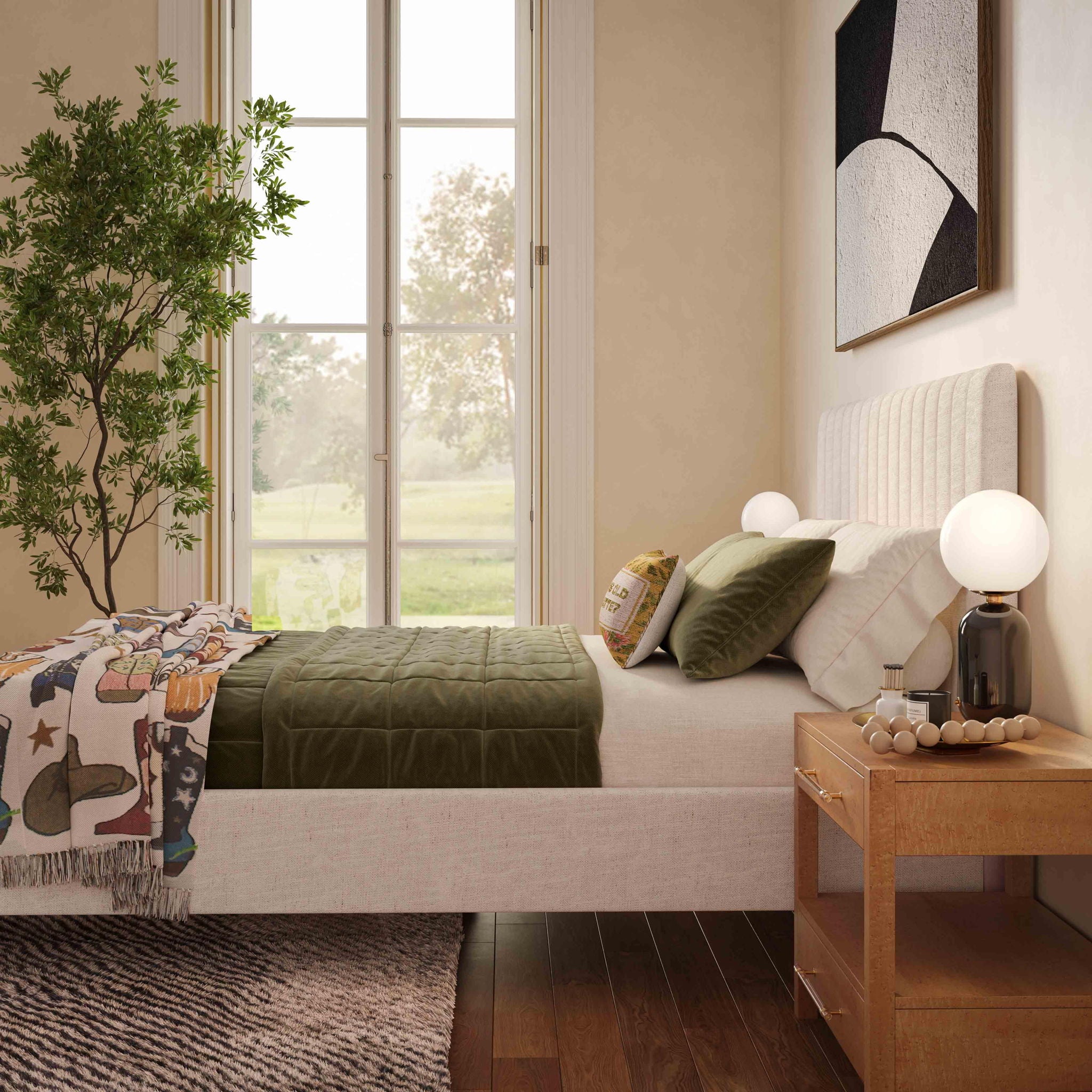 Angela - Queen Bed - Natural - Urban Living Furniture (Los Angeles, CA)