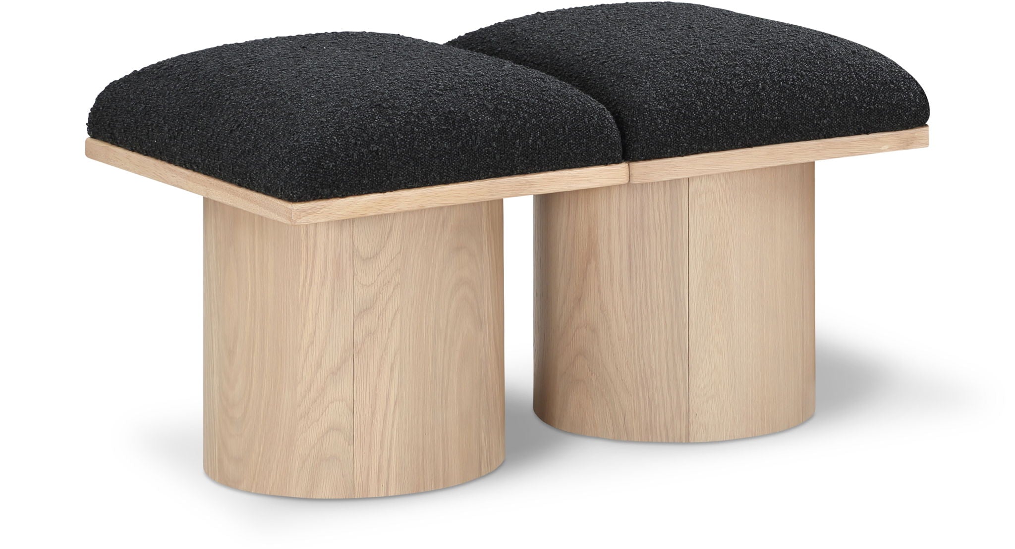 Pavilion - 2 Piece Modular Bench With Natural Base - Urban Living Furniture (Los Angeles, CA)