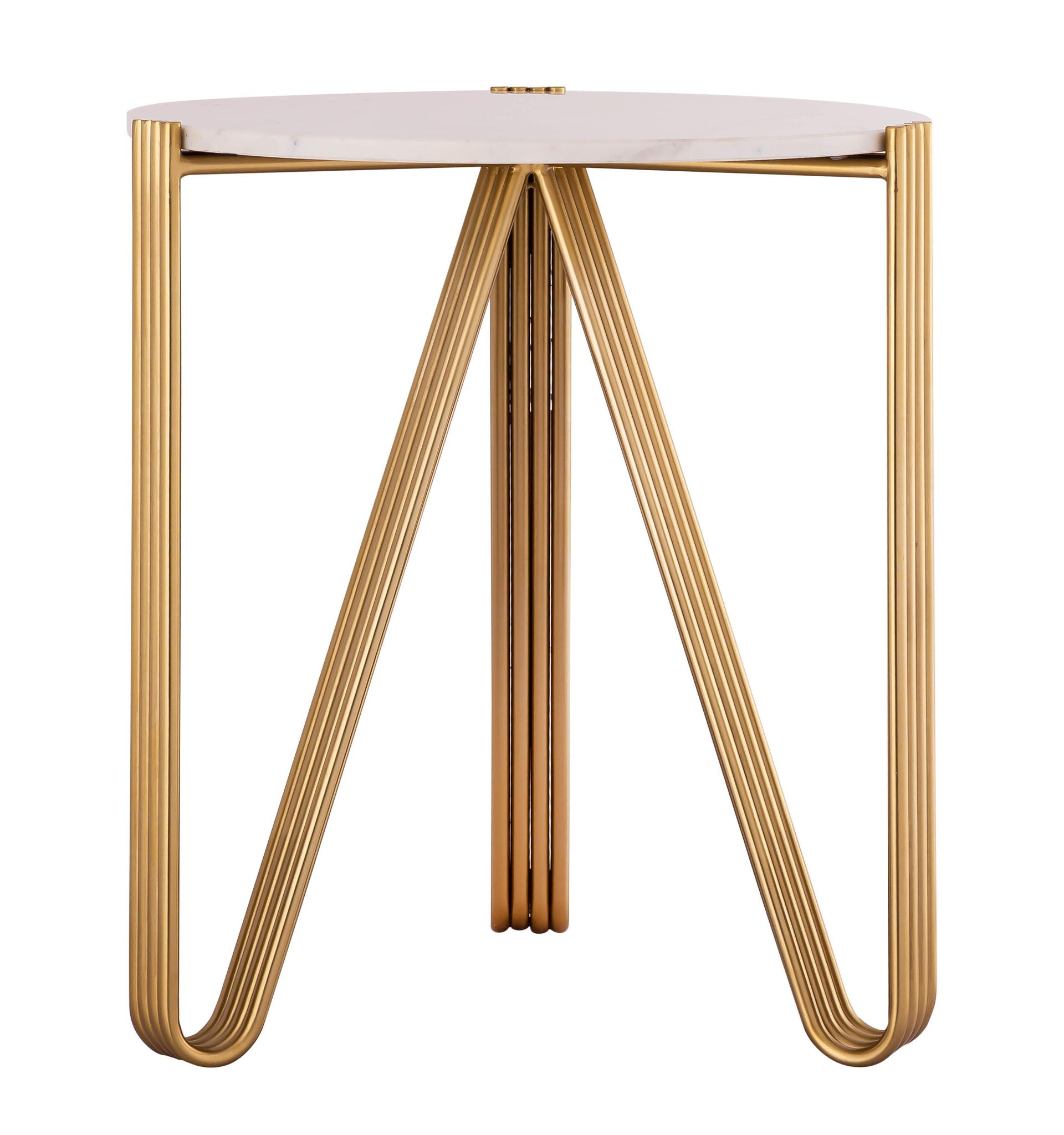 Aya - Marble Side Table - White - Urban Living Furniture (Los Angeles, CA)