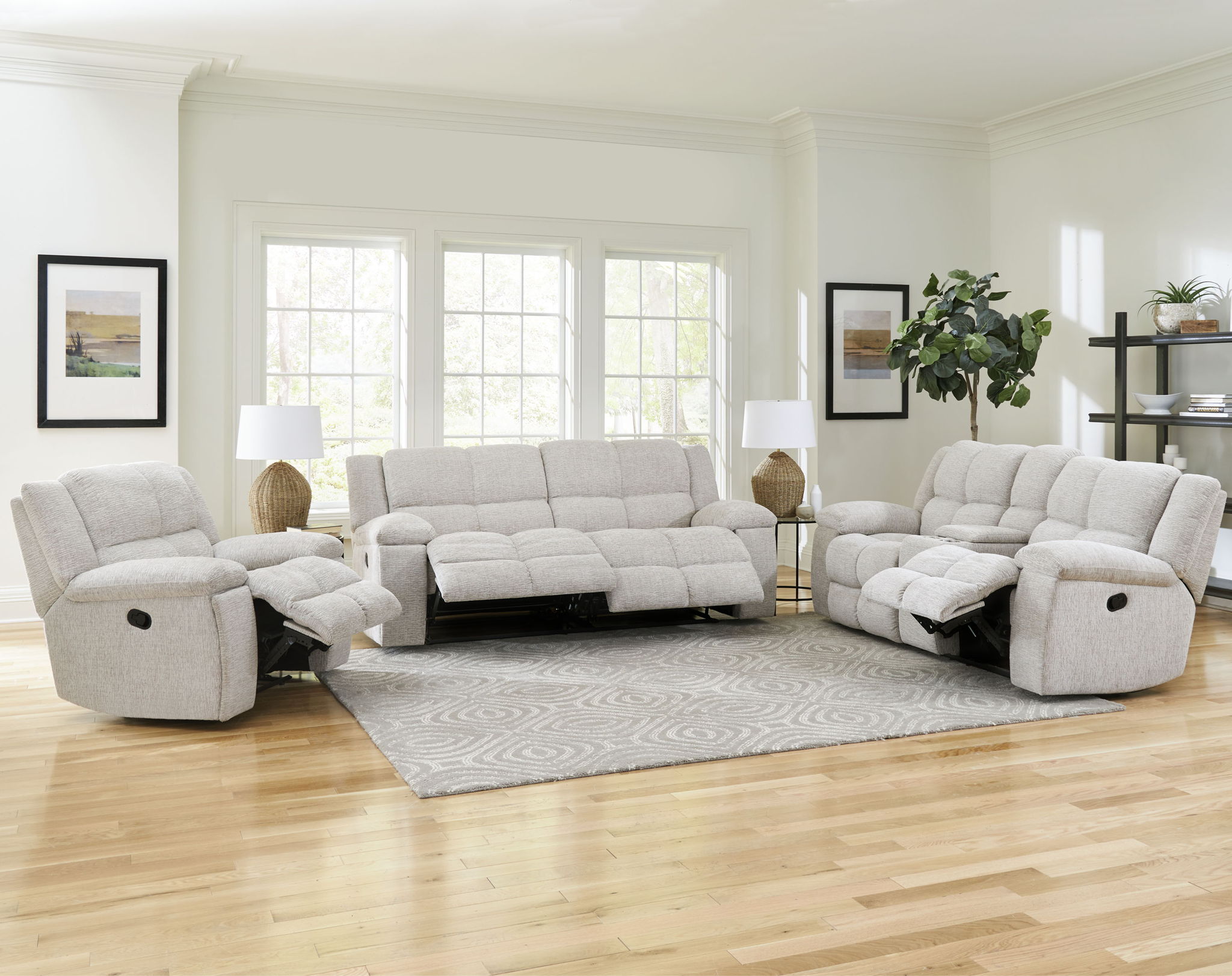 Buster - Manual Glider Reclining Sofa Set - Urban Living Furniture (Los Angeles, CA)