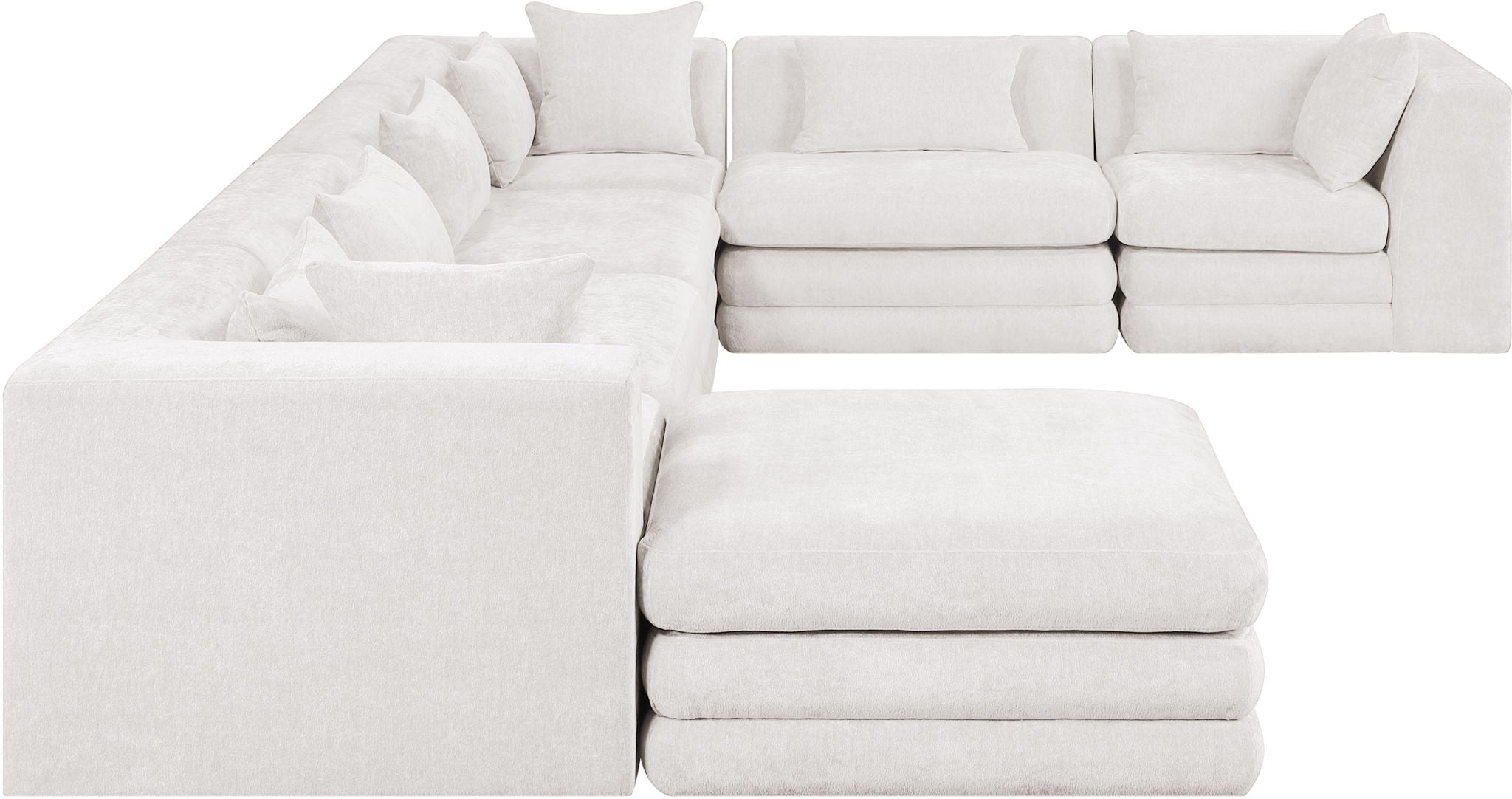 Stellar - 7 Piece Chenille Fabric Upholstered Modular Sectional - Urban Living Furniture (Los Angeles, CA)