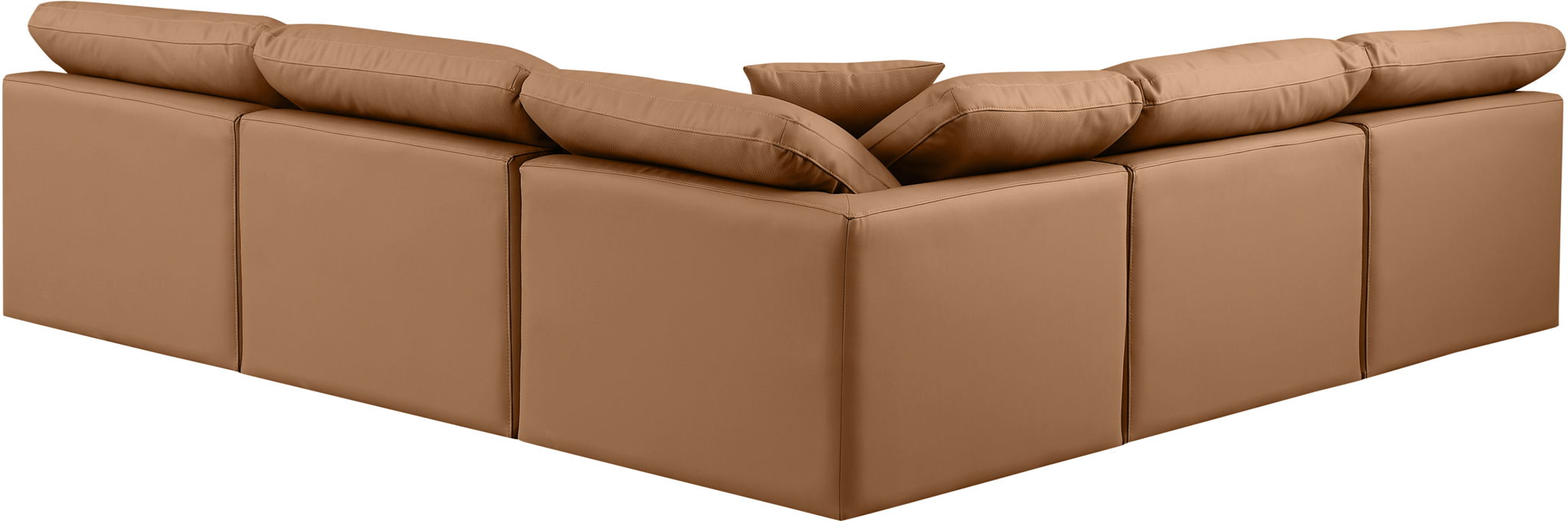 Indulge - Faux Leather 5 Piece Modular Corner Armless Sectional - Urban Living Furniture (Los Angeles, CA)