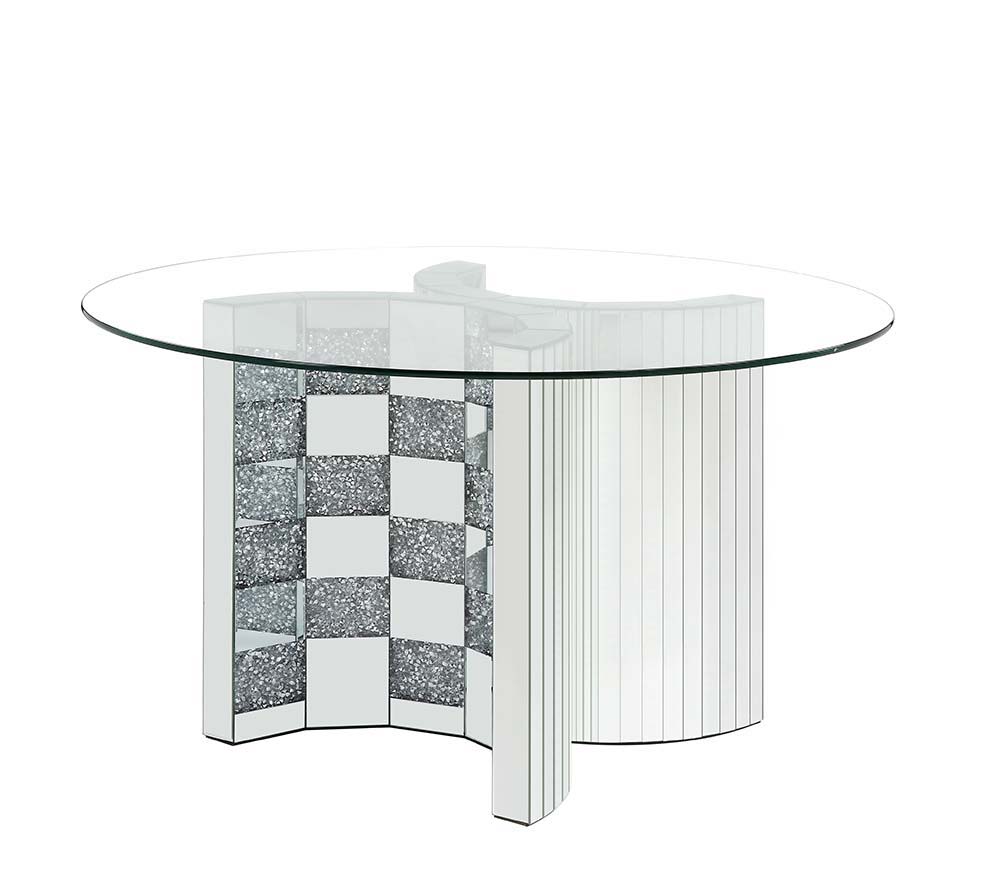Noralie - Dining Table - Mirrored - 30" - Urban Living Furniture (Los Angeles, CA)