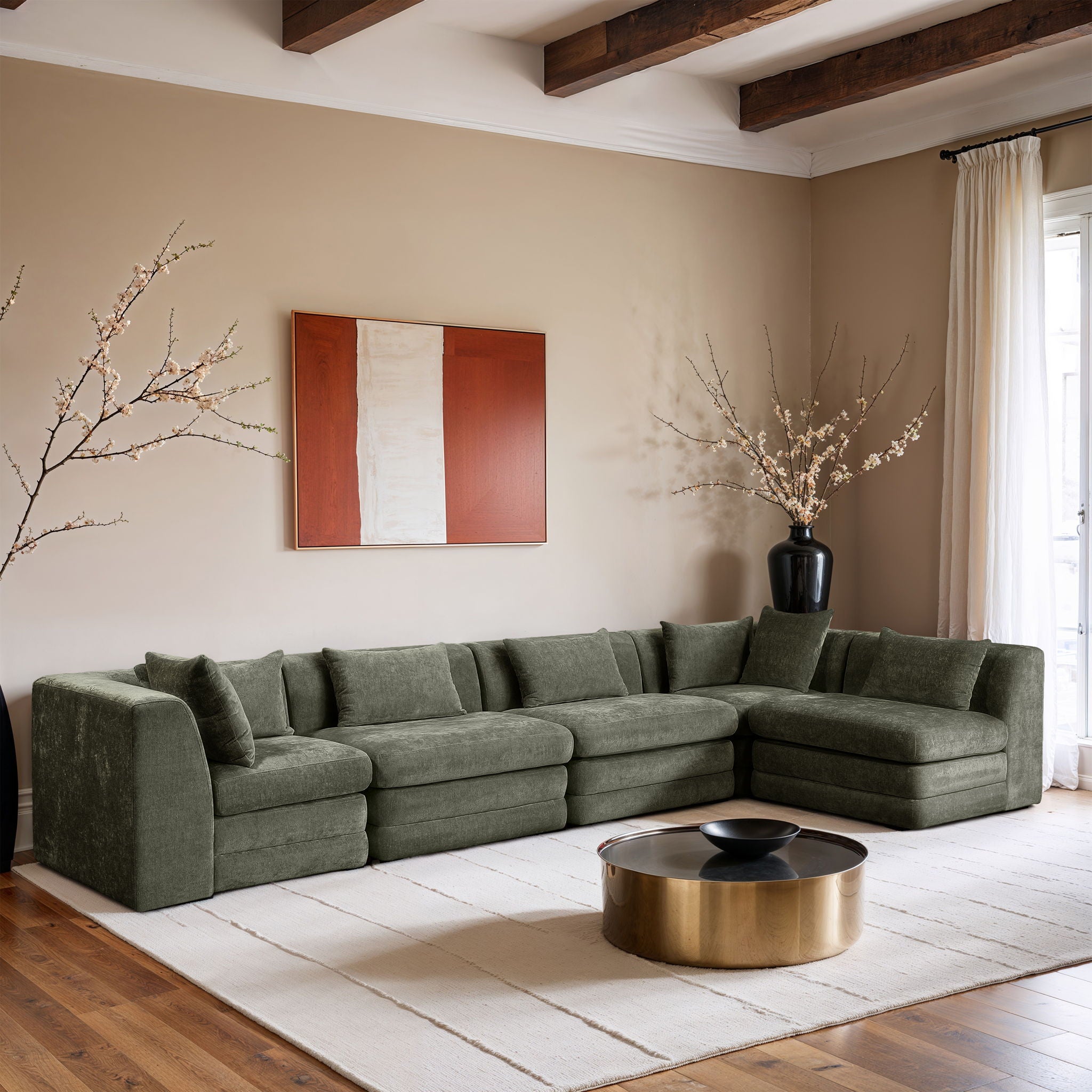 Stellar - 5 Piece Upholstered Modular Sectional - Urban Living Furniture (Los Angeles, CA)