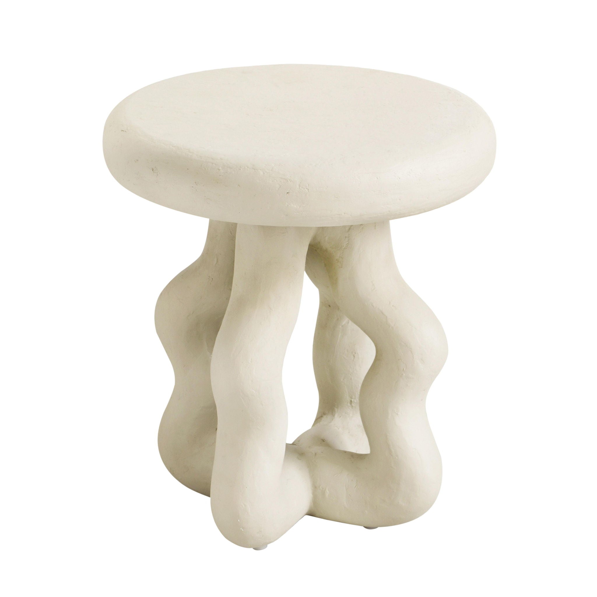 Maddie - Textured Side Table - Cream - Urban Living Furniture (Los Angeles, CA)