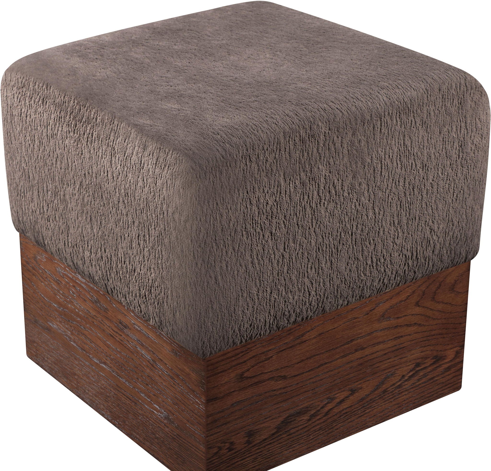 Havre - Ottoman / Stool With Brown Base - Urban Living Furniture (Los Angeles, CA)