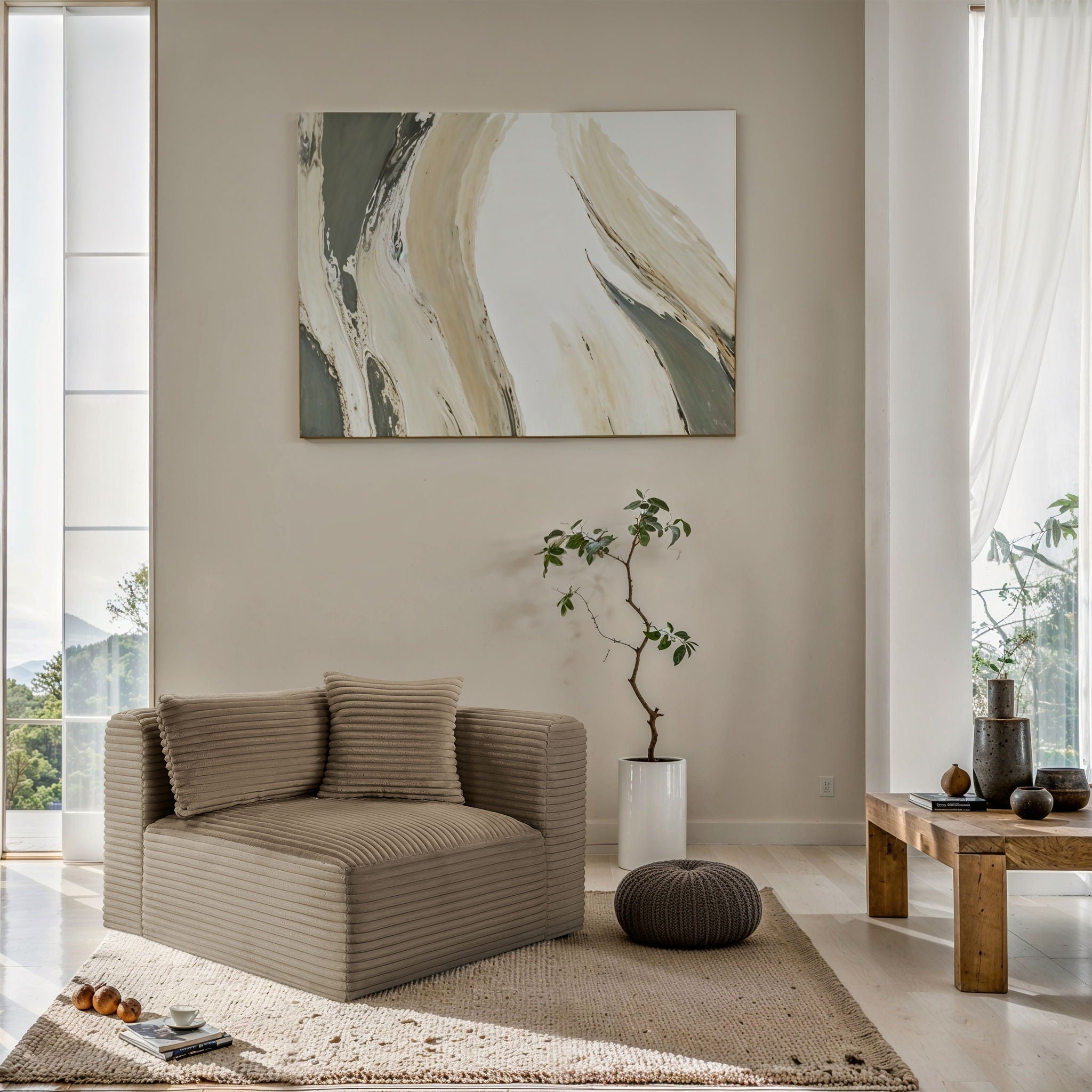 Shaggy - Fabric Corner Chair - Urban Living Furniture (Los Angeles, CA)