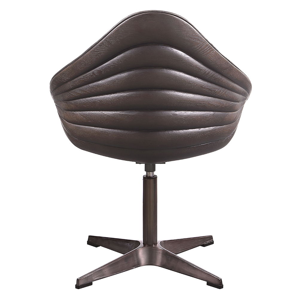Pipino - Accent Chair With Swivel - Antique Ebony Top Grain Leather - Urban Living Furniture (Los Angeles, CA)