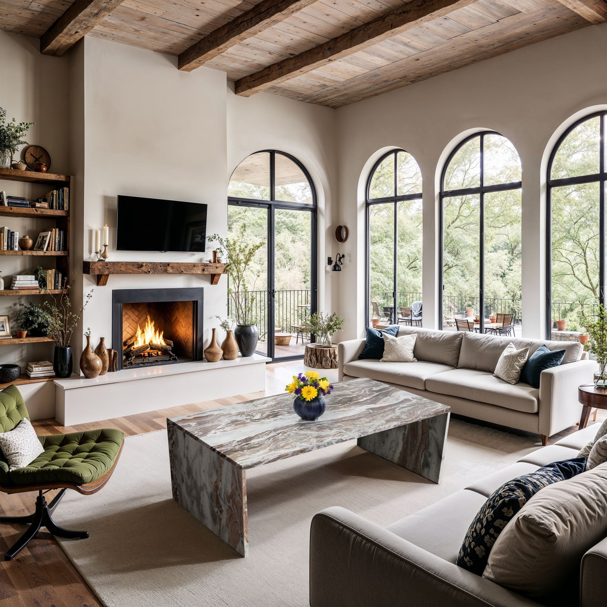 Vernazza - Marble Table - Urban Living Furniture (Los Angeles, CA)
