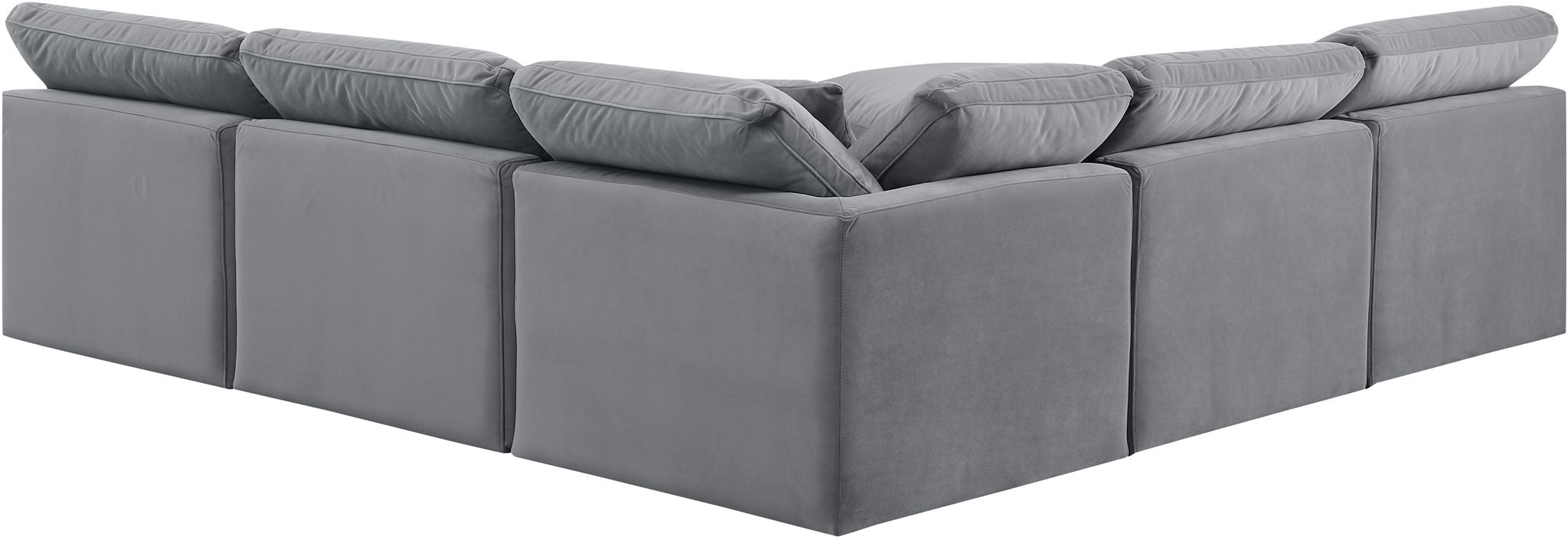 Indulge - Velvet 5 Piece Modular Corner Armless Sectional - Urban Living Furniture (Los Angeles, CA)