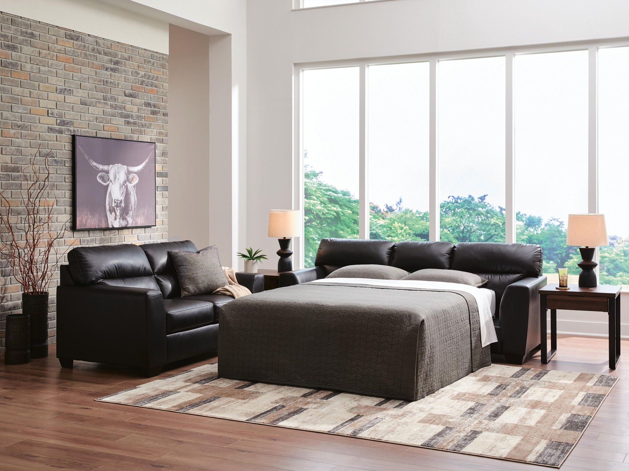 Glennbre - Queen Sofa Sleeper - Midnight - Urban Living Furniture (Los Angeles, CA)