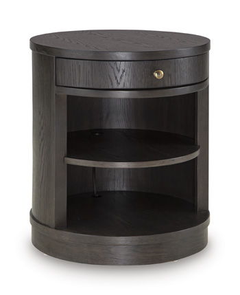 Leighmour - Accent Table - Dark Brown