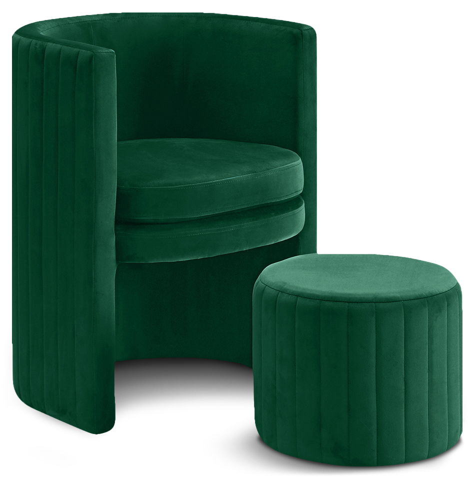 Selena - Accent Chair and Ottoman Set - Urban Living Furniture (Los Angeles, CA)