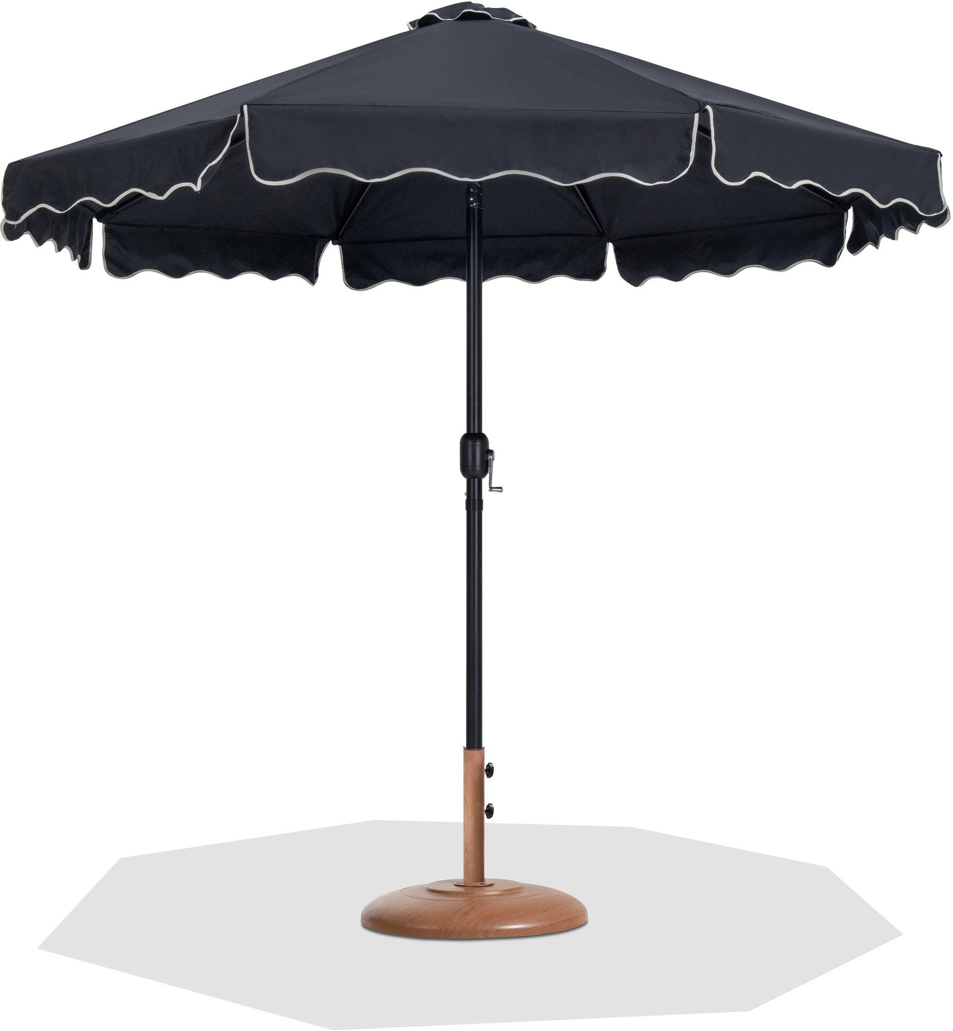 Amalfi - Patio Umbrella - Light Brown Base / Black Pole - Urban Living Furniture (Los Angeles, CA)
