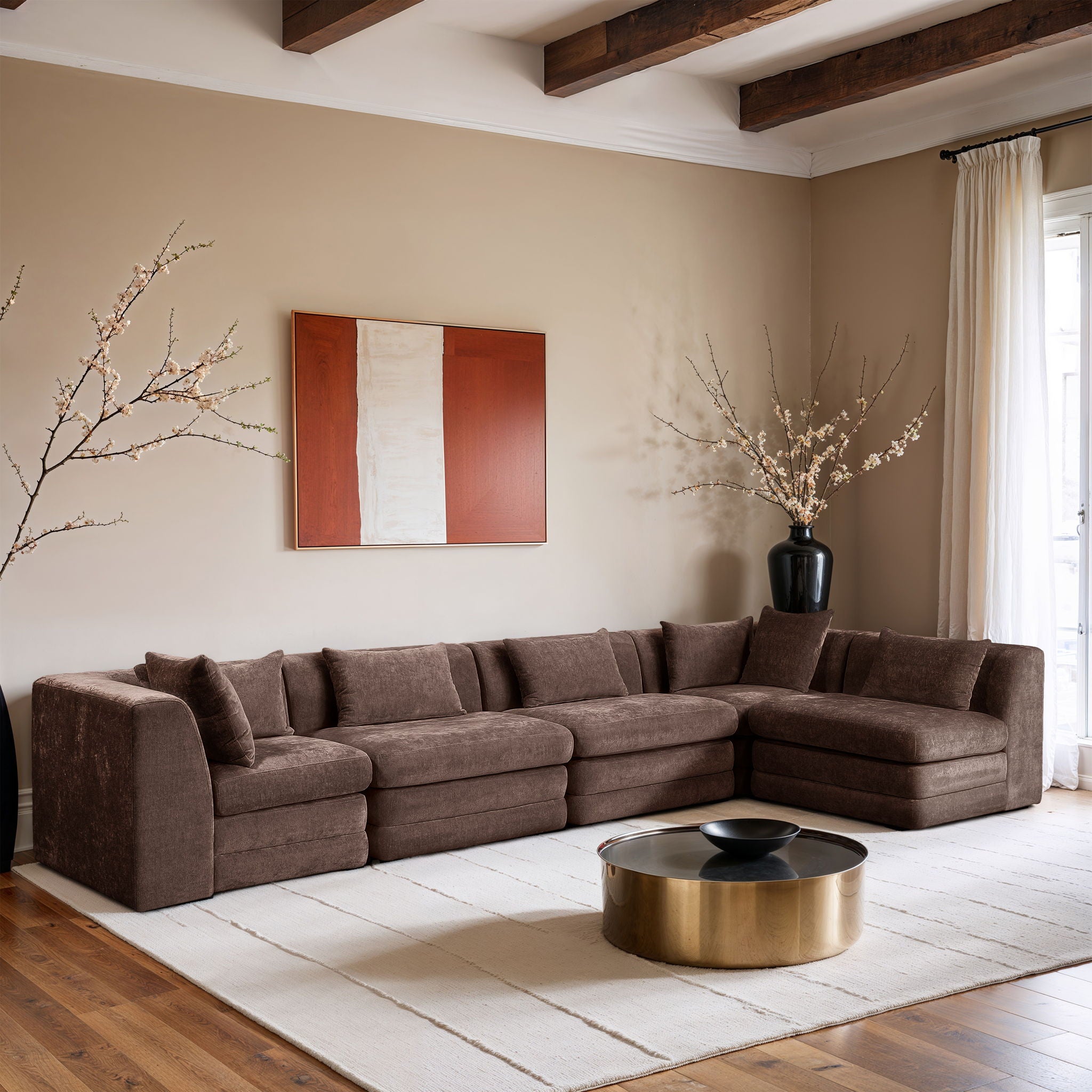 Stellar - 5 Piece Upholstered Modular Sectional - Urban Living Furniture (Los Angeles, CA)