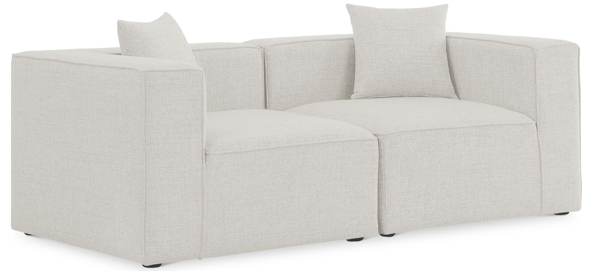 Cube - Linen Modular 2 Seat Sofa - Urban Living Furniture (Los Angeles, CA)