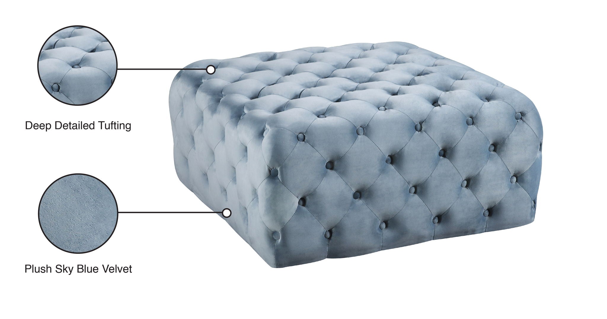 Ariel - Bench Ottoman - Urban Living Furniture (Los Angeles, CA)