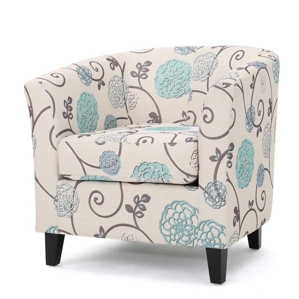 Comfort Club Chair With Solid Wood Legs