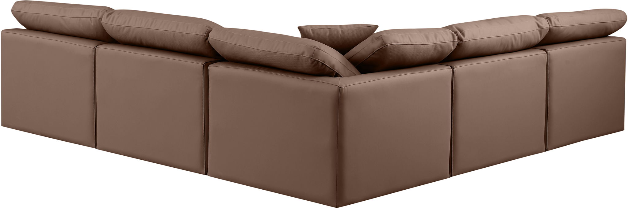 Indulge - Faux Leather 5 Piece Modular Corner Armless Sectional - Urban Living Furniture (Los Angeles, CA)