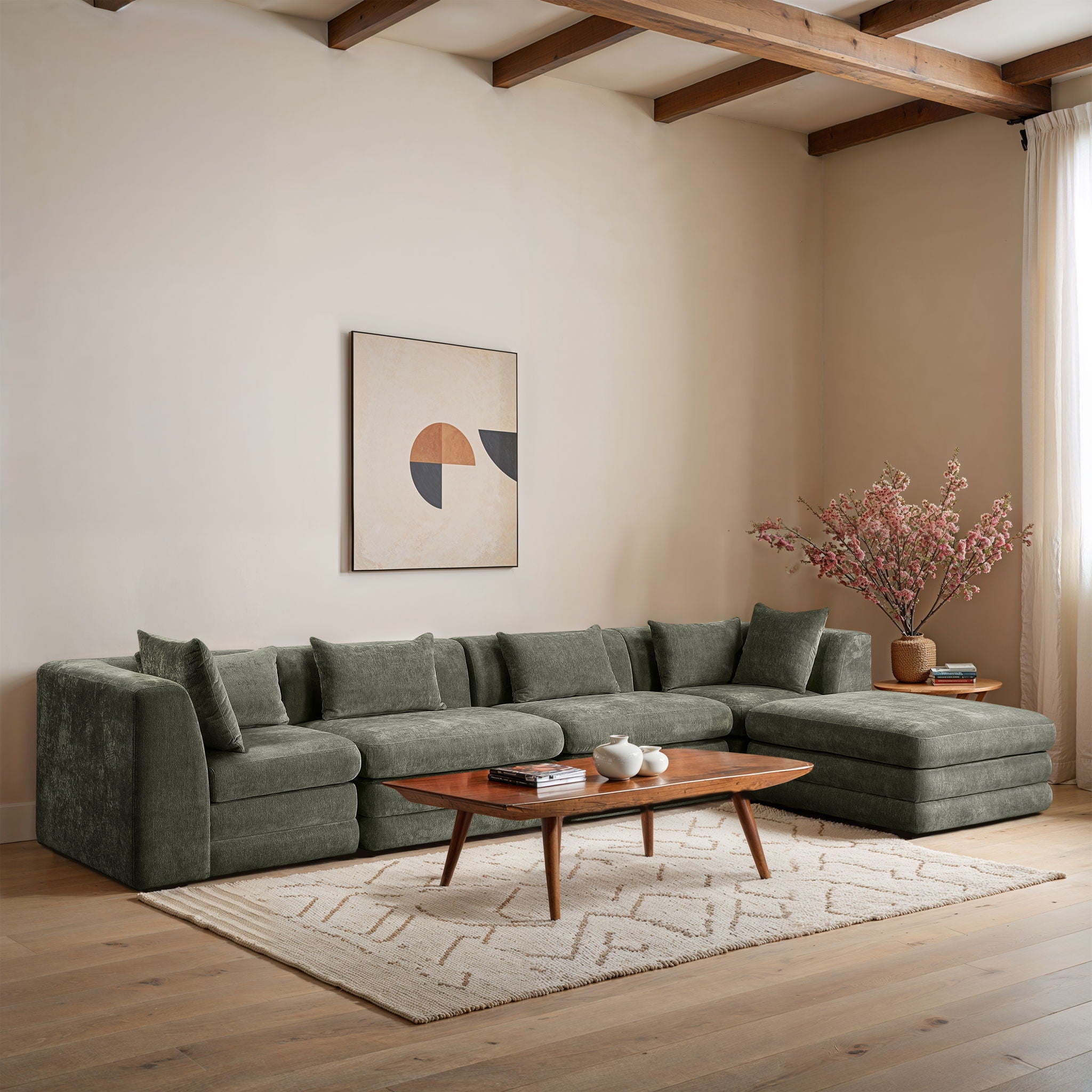 Stellar - 5 Piece Upholstered Modular Sectional - Urban Living Furniture (Los Angeles, CA)