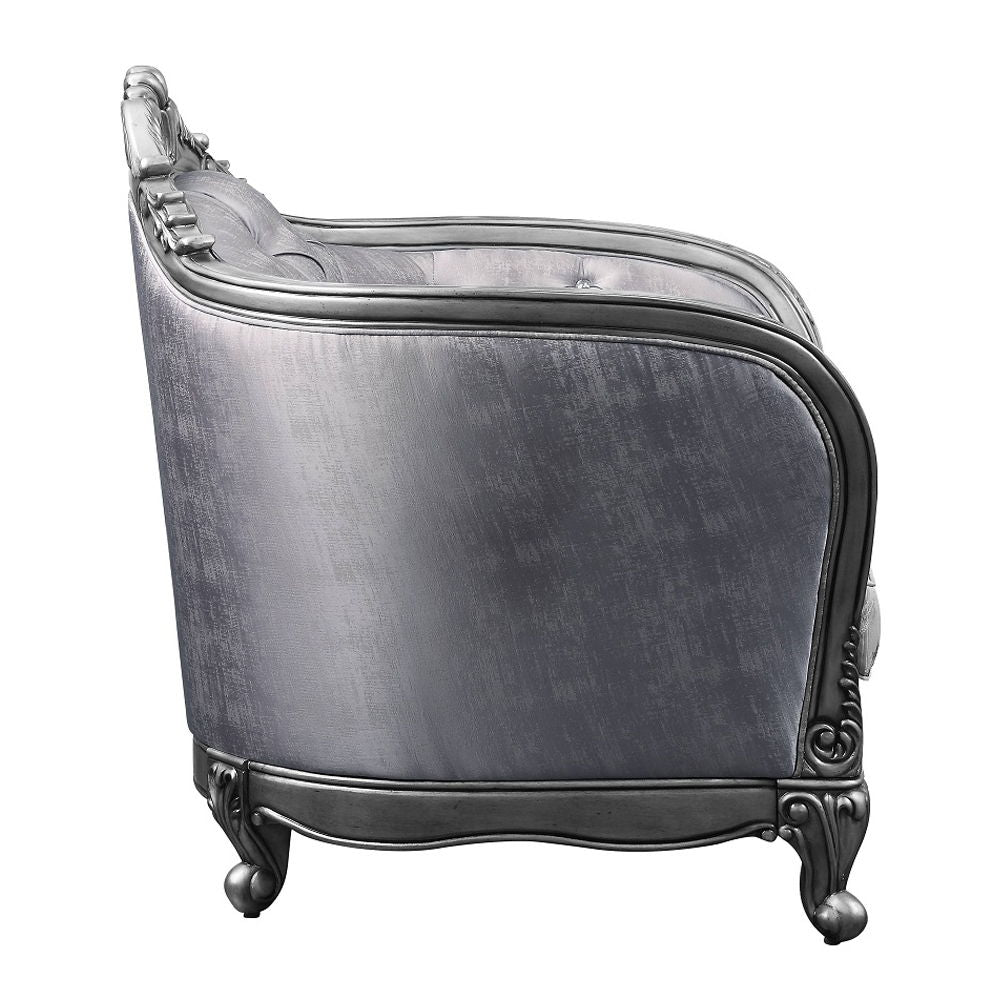 Ariadne - Chair With Pillow - Fabric & Platinum - Urban Living Furniture (Los Angeles, CA)