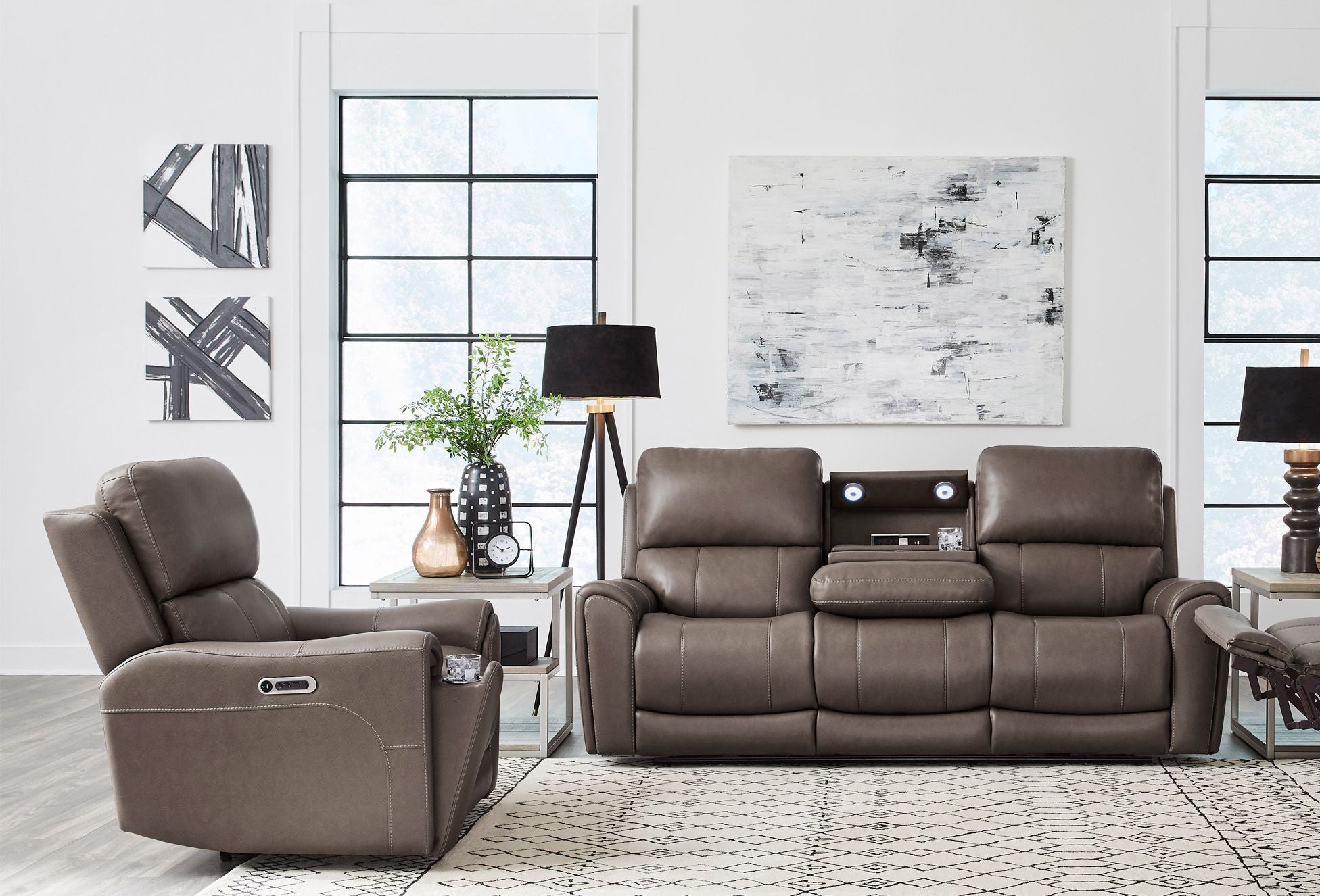 Hancock - Zero Gravity Power Reclining Sofa Set
