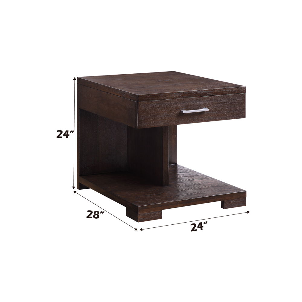 Niamey - End Table - Walnut - Urban Living Furniture (Los Angeles, CA)
